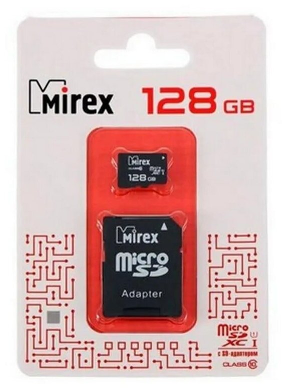 Карта памяти Mirex microSDXC 64 ГБ Class 10, V10, A1, UHS-I U1, R/W 45/25 МБ/с, адаптер на SD, 1 шт., черный - фото №15