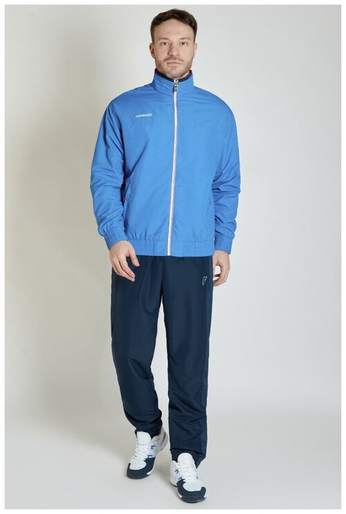 Костюм FORWARD, олимпийка и брюки, силуэт прямой, карманы, подкладка, размер XL, голубой, синий