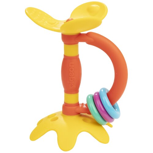 фото Прорезыватель pigeon teether step 1 цветок шаг 1 ранее развитие, 4+ мес