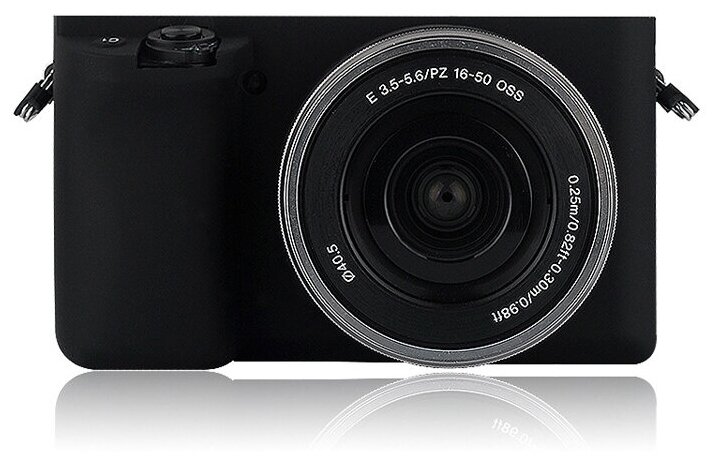 Защитный силиконовый чехол MyPads для фотоаппарата Sony Alpha ILCE-6000/ A6000 ультра-тонкая полимерная из мягкого качественного силикона черный