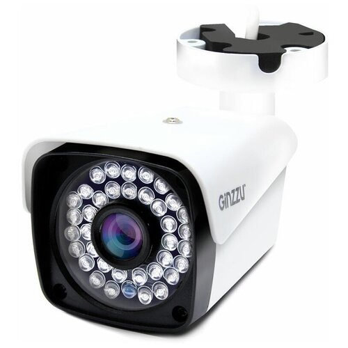 Камера видеонаблюдения Ginzzu HAB-2301A белый/черный