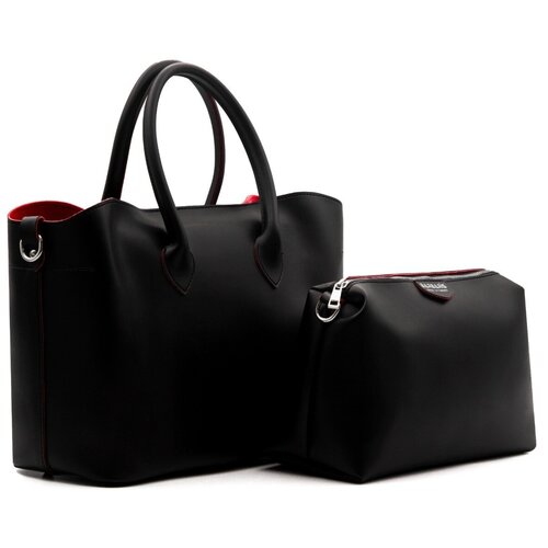 Сумка женская на плечо 2в1 черная