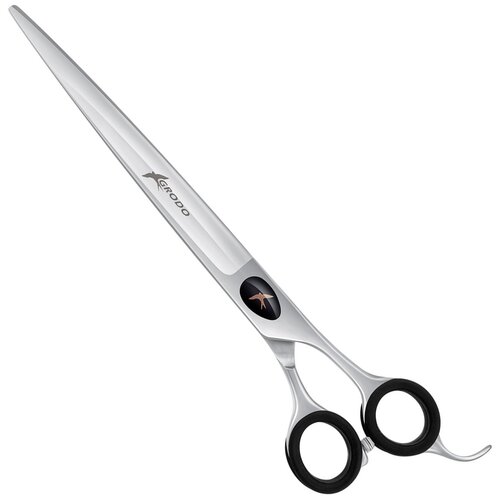 Ножницы прямые для груминга Grodo FT-80S Silk Slice с большим черным винтом 8,0 дюймов (1 шт)