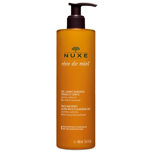 Nuxe очищающий обогащённый гель для лица и тела Reve De Miel, 400 мл
