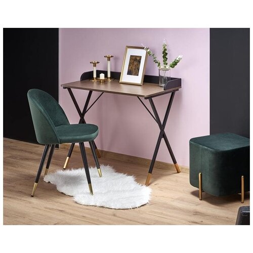 Стол компьютерный Halmar B-37 (орех/черный/золотой)