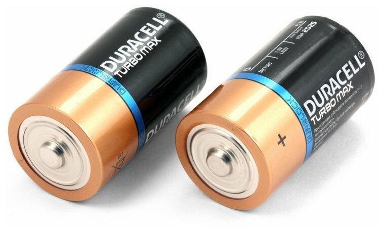 Батарейки щелочные DURACELL LR20 (D) (2 шт)