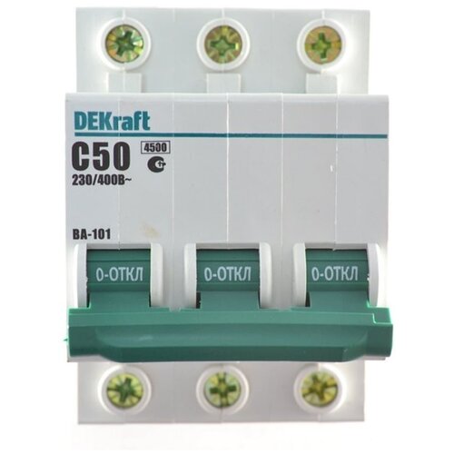 Автоматический выключатель DEKraft ВА-101 (C) 4, 5kA 50 А