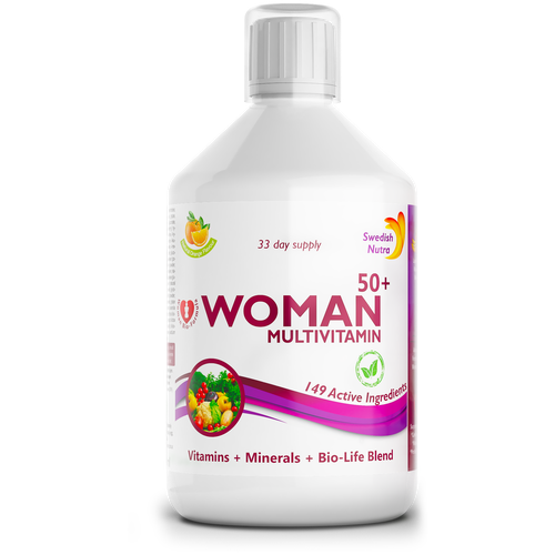 Комплекс витаминов для женщин 50+ Woman Multivitamin Swedish Nutra 500 мл (апельсин)