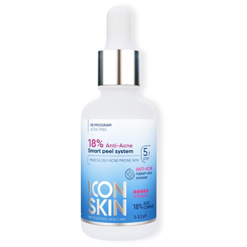 Icon Skin пилинг Re:Program 18% Anti-Acne Smart peel system, 30 мл