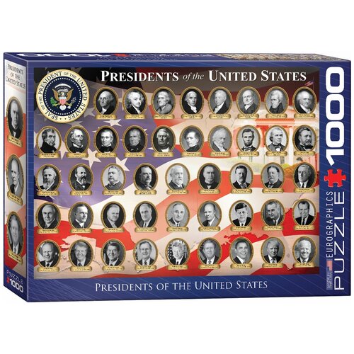 Пазл Eurographics 1000 деталей: Президенты США пазл eurographics 1000 деталей президенты сша