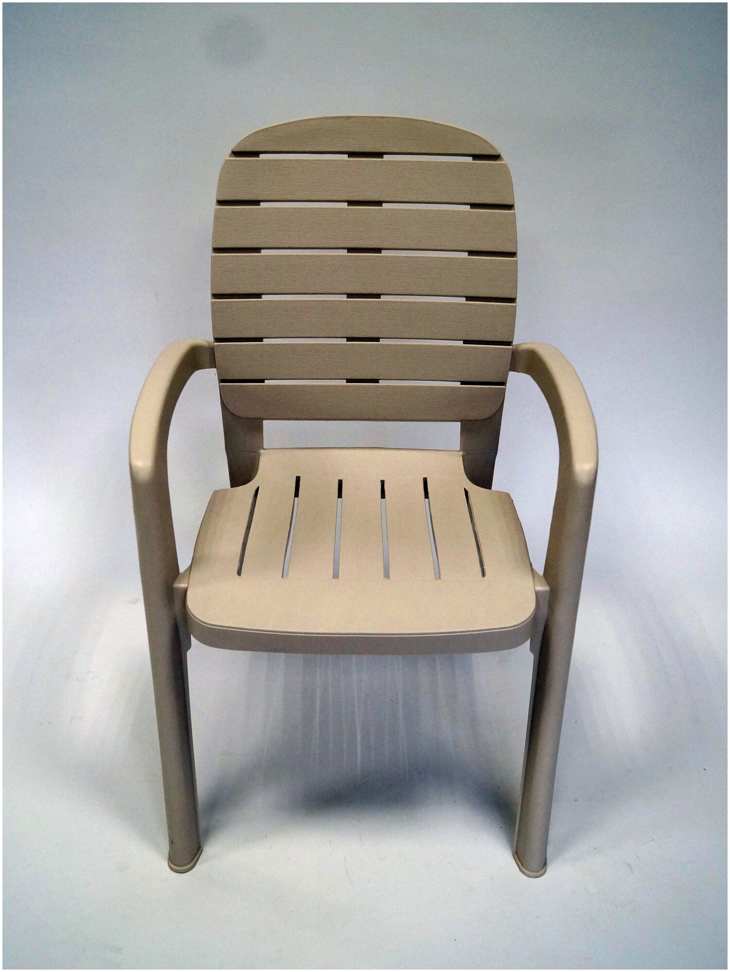 Садовые пластиковые кресла стулья для дачи Прованс, Грэй, 2 шт - фотография № 5