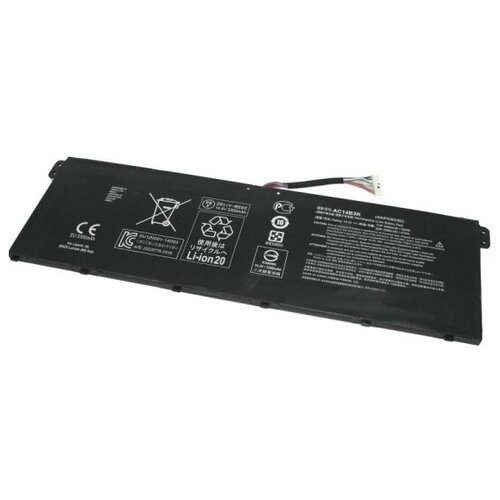 Аккумулятор для ноутбука Amperin для Acer CB3-531 15.2V 48Wh AC14B3K (4INP5/60/80) шлейф матрицы для ноутбука acer aspire es1 711 es1 731g e5 721 e5 731g e5 771g