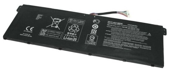 Аккумулятор для ноутбука Amperin для Acer CB3-531 15.2V 48Wh AC14B3K (4INP5/60/80)