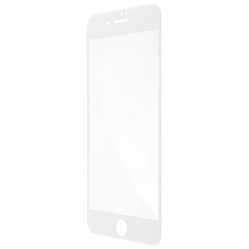 Защитное стекло для Apple iPhone 7 Plus\8 Plus Brosco 3D, изогнутое по форме дисплея, с белой рамкой