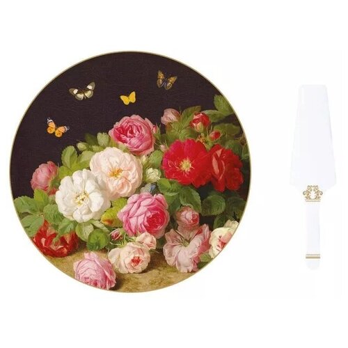 Блюдо для торта с лопаткой Victorian Garden Диаметр: 32 см Nuova R2S (Easy Life)