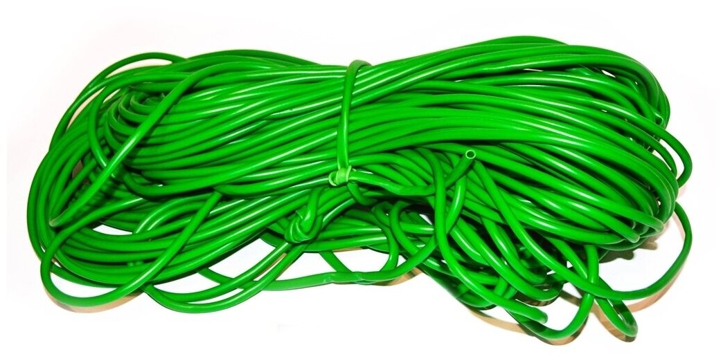Кембрик - агротрубка ПВХ для подвязки 4 мм. 500м. 3кг / Веревка шнурок для подвязки растений - фотография № 5