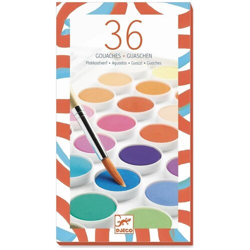 DJECO Краски для рисования Гуашь 08873 36 цв 2305₽