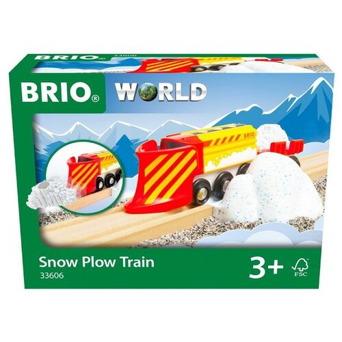 BRIO Снегоуборочный поезд с грузом 33606 игрушка brio world 33606 снегоуборочный поезд