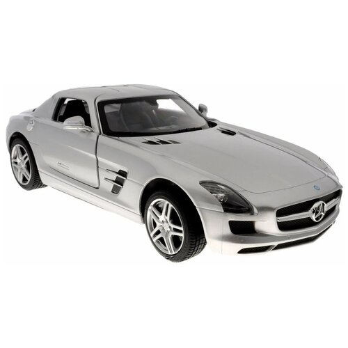 Легковой автомобиль Rastar Mercedes-Benz SLS AMG 47600, 1:14, 35 см, серебристый легковой автомобиль rastar mercedes benz sls amg 40100 1 24 19 см серебристый