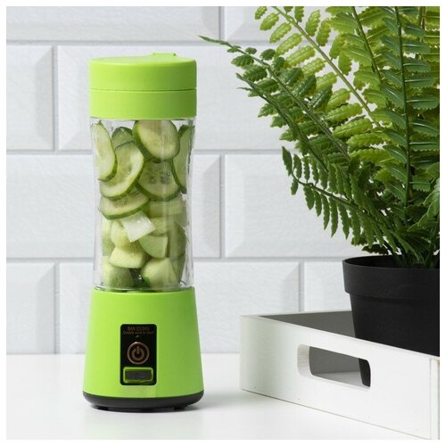 Блендер LuazON LBR-01 портативный 24 Вт 380 мл USB зеленый 101700₽