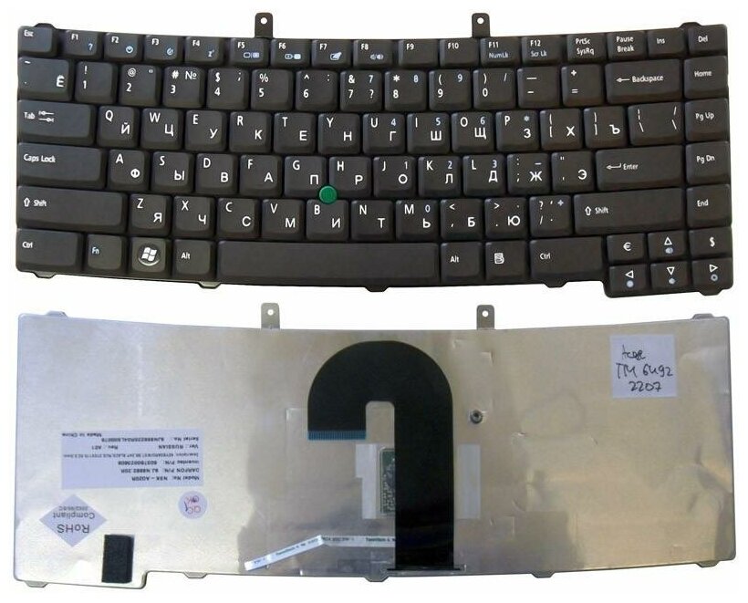 Клавиатура для ноутбука Acer 9J N8882 M1D русская черная с Point Stick 2230₽