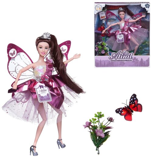 Кукла Junfa Atinil (Атинил) Фея в ярко-розовом платье, 28см WJ-22328