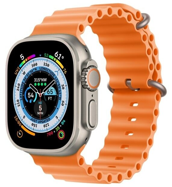 SMART Умные часы SmartWatch S8MAX Ultra, Silver/Orange