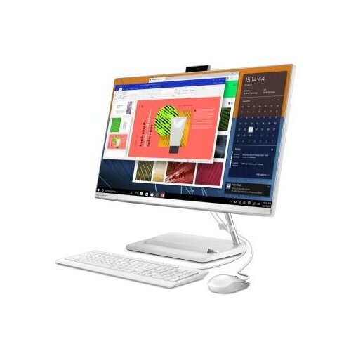 Lenovo Моноблок Lenovo Ideacentre AIO 3 27ITL6 F0FW00K4RK (Core i5 1135G7-2.40ГГц, 16ГБ, 512ГБ SSD, 2ГБ GFMX450, 1ГБит LAN, WiFi, BT, 27.0 1920x1080, без ОС) + клавиатура + мышь