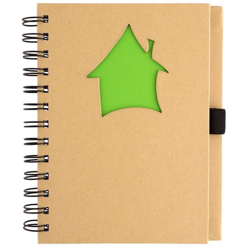 FITEKO Тетрадь на спирали с вырубкой RPT-02 ( 130 x 180 мм) 70 л. клетка Домик