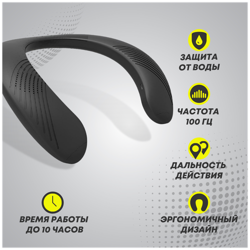 колонка портативная / блютуз колонка / Bluetooth беспроводная колонка/для отдыха и занятия спортом на шею