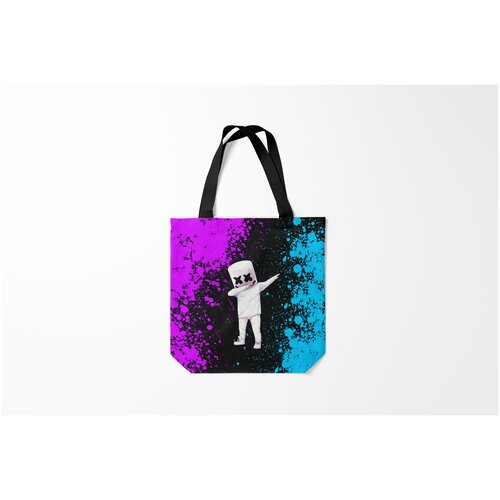 фото Сумка-шоппер / 40х40 см / разная музыка / marshmello burnettie