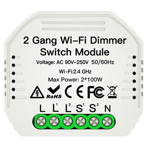 Умный диммер-выключатель для Алисы на 2 канала 149000₽