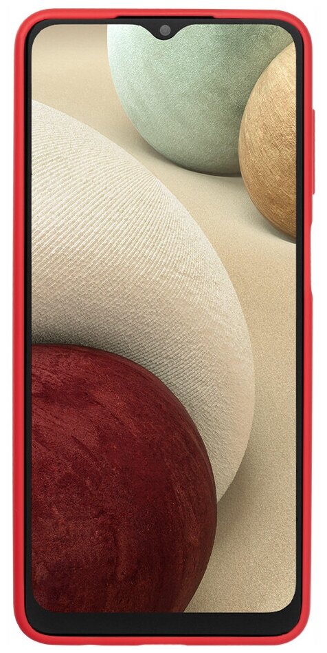 Чехол (клип-кейс) DEPPA Gel color case, для Samsung Galaxy A12, красный [87841] - фото №3