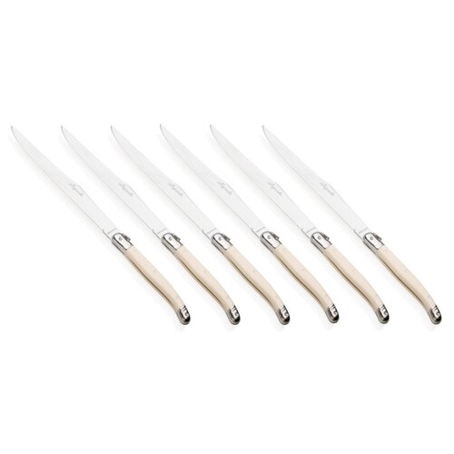 Набор вилок десертных ANDRE VERDIER Laguiole Essentiel Classique, 6шт, белая ручка, п/к