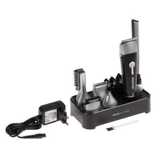 Набор для стрижки Centek CT-2132 10 предметов водонепроницаемый корпус черный 396200₽