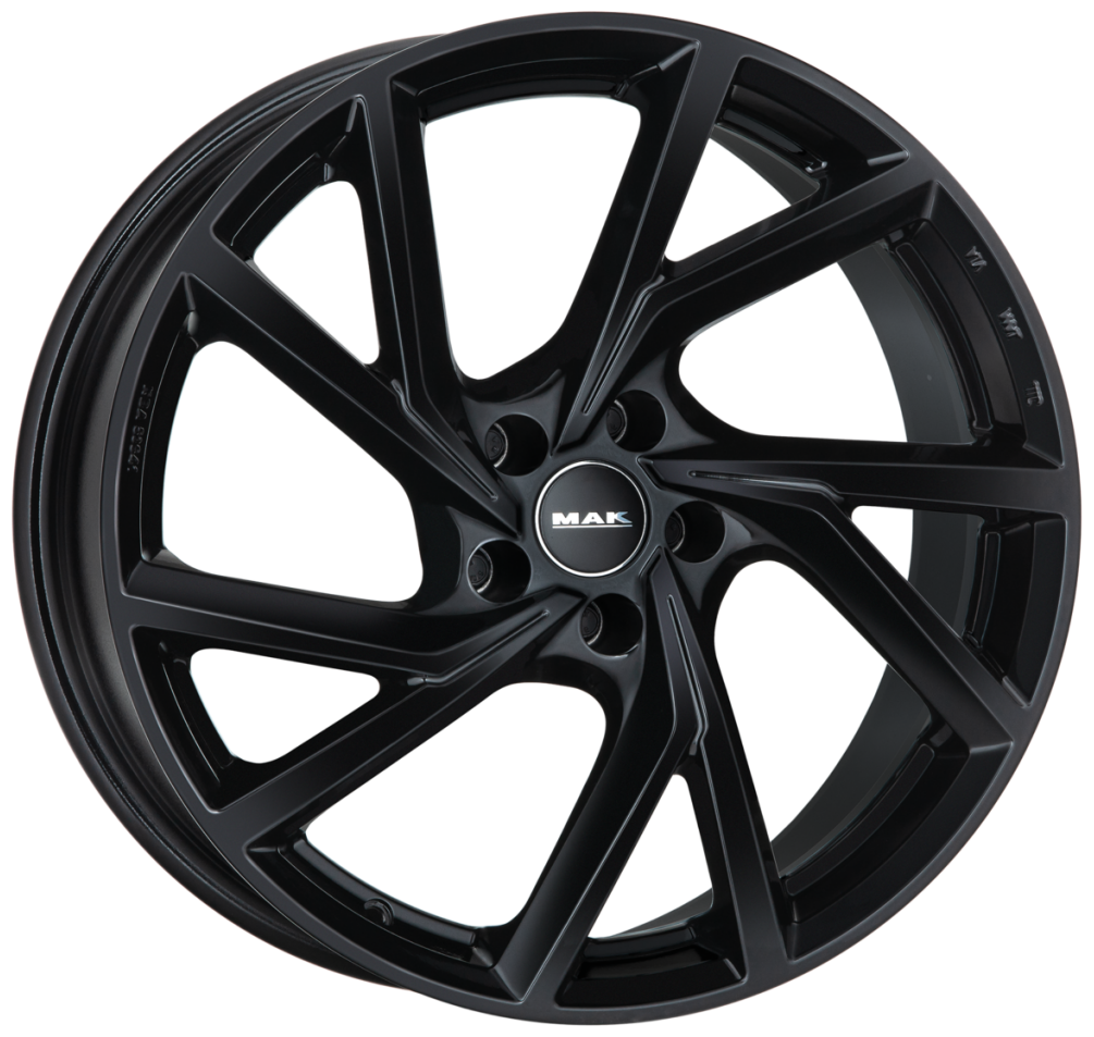 Литые колесные диски MAK Kassel Black 7x17 5x108 ET42 D72 Чёрный глянцевый (F7070KAGB42GG2)