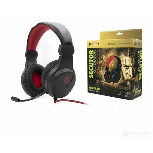 Perfeo игровая гарнитура SECUTOR черная 15 м разъем 35 мм 134900₽