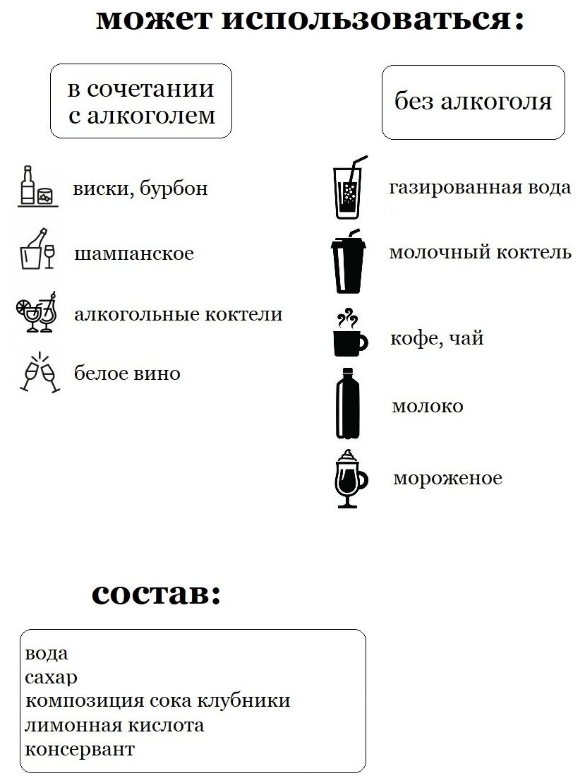 Сироп Sweetfill, Клубника стекло 0,5 л - фото №5