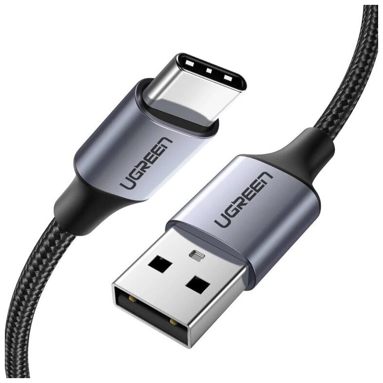 Аксессуар Ugreen US288 USB-A 2.0 - USB-C 1m Black 60126