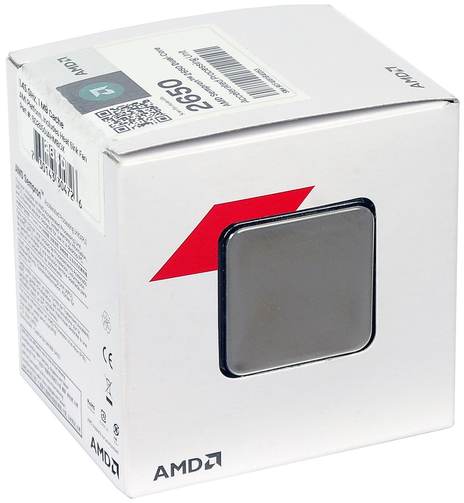 Процессор AMD Sempron 2650, AM1, BOX [sd2650jahmbox]