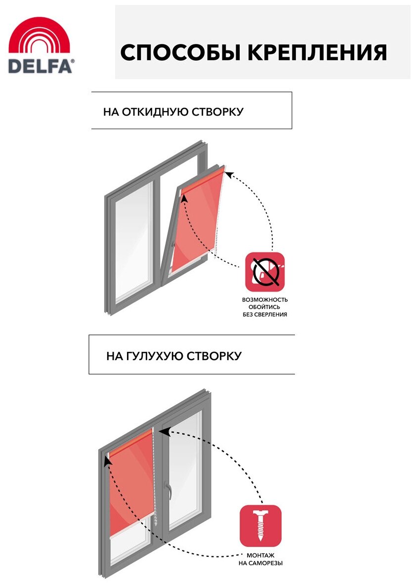 Жалюзи плиссе на окна горизонтальные, шторы Delfa Basic uni, белый, ширина 68 см - фотография № 12