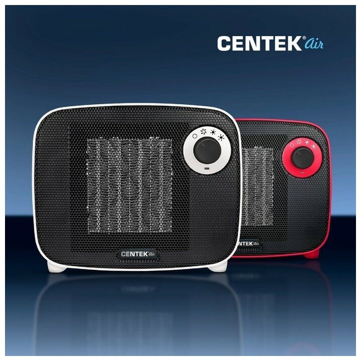 Тепловентилятор CENTEK , 1500Вт, красный, черный - фото №12