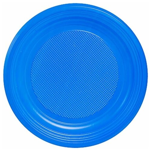 Тарелка • D205 мм PS синяя 100 шт/уп • ИПК • 1 уп