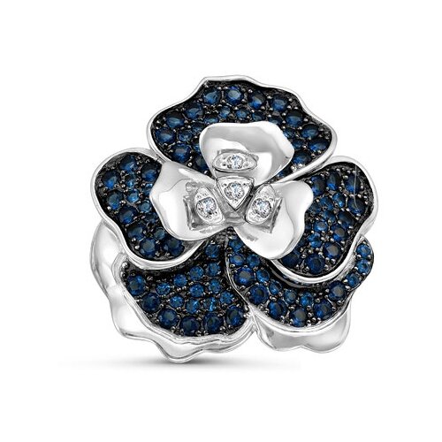 Брошь Del'ta, серебро, 925 проба