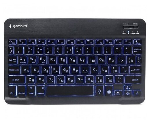 Беспроводная клавиатура Gembird Kbw-4, 78кл, Bluetooth, ножн.тип клавиц, ультра-тонкая 19487