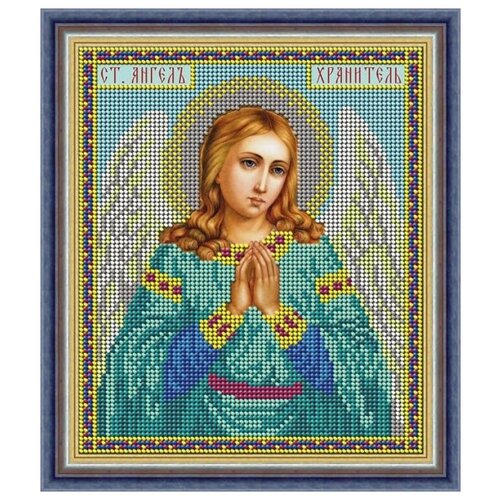 Набор для вышивания бисером Икона Ангел Хранитель 16 х 19 см GALLA COLLECTION И054