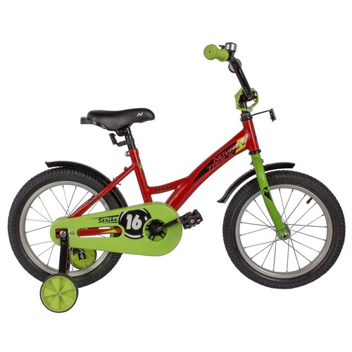 Детский велосипед Novatrack Strike 16 (2022) красный 10.5 (требует финальной сборки) детский велосипед novatrack strike 14 2020 черный зеленый 8 требует финальной сборки