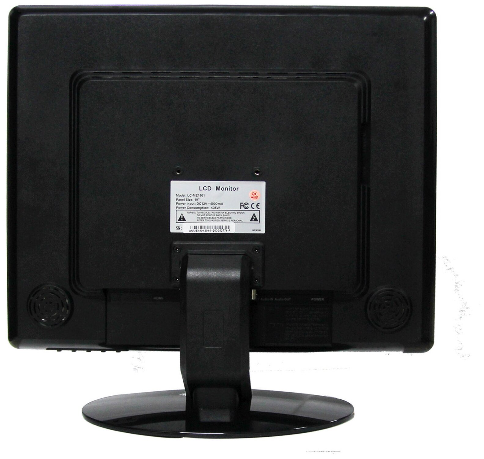 Монитор для видеонаблюдения Миран ММК-19, 1280*1024, 2 BNC in, 1 BNC out, HDMI, VGA, audio-in, audio-out