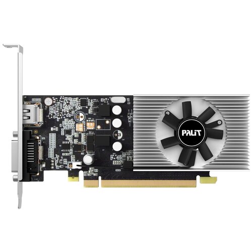 Видеокарта Palit GeForce GT 1030 2GB (NE5103000646-1080F), Retail видеокарта palit geforce gt 710 silent 2gb neat7100hd46 2080h retail