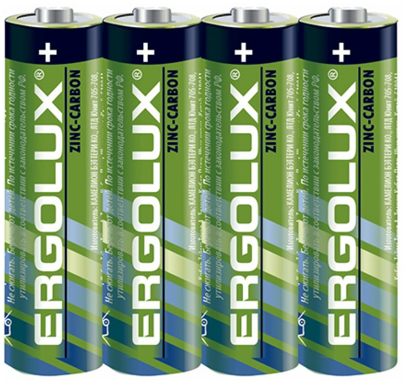 Батарейка Ergolux R6SR4 AA, 4 шт.